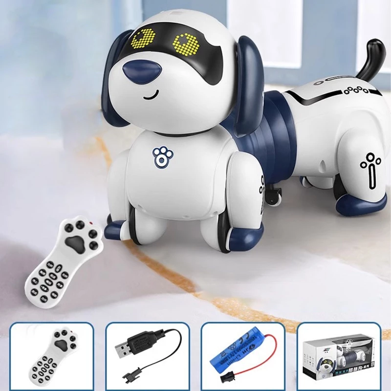 Интерактивная игрушка Собака-Робот SHT K45 – White. Фото 3 из 4