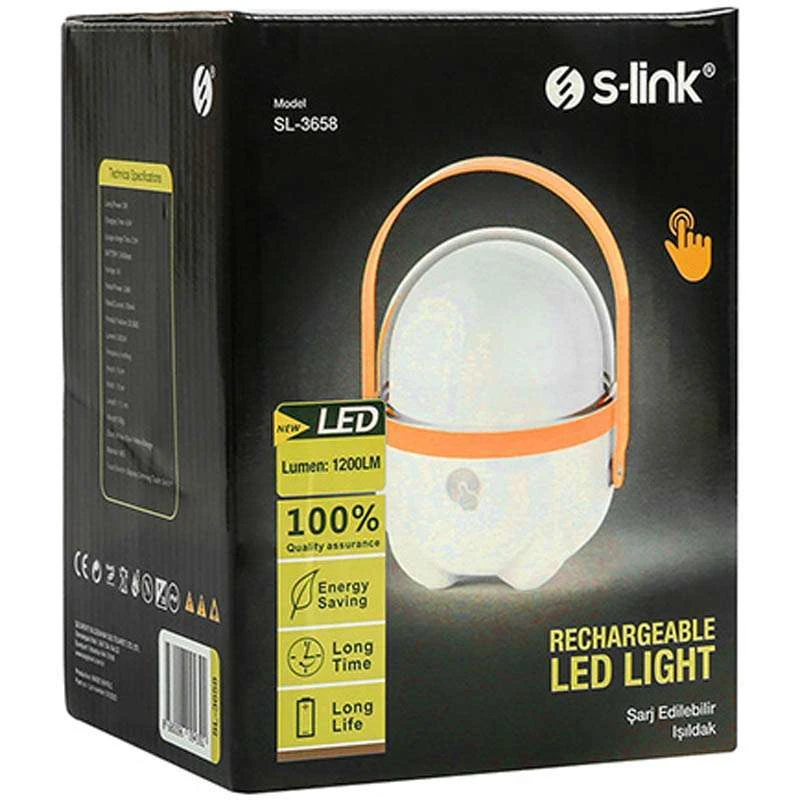 Ліхтарик акумуляторний S-link SL-3658 Touch On Off Led 2400mAh – Білий. Фото 6 з 6