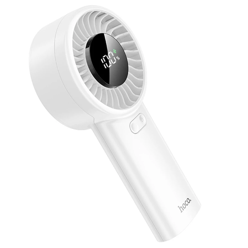 Портативний вентилятор Hoco HX62 Endless handheld fan 6000 mAh – White. Фото 4 з 8