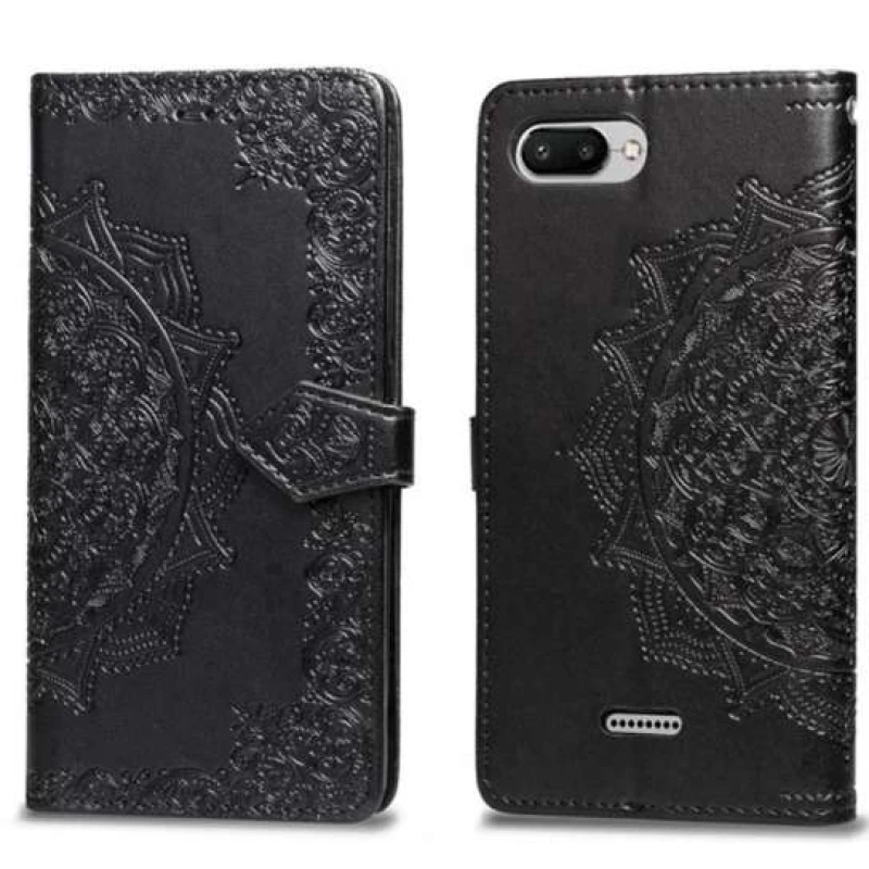 Шкіряний чохол-книжка Art Case з візитницею для Xiaomi Redmi 6A – Чорний. Фото 2 з 3