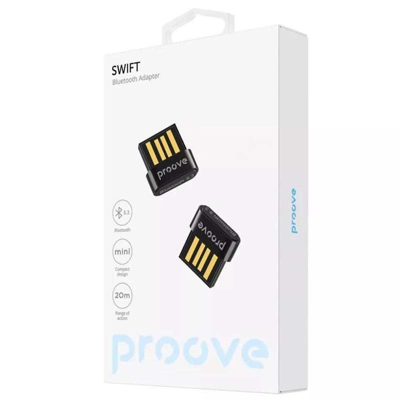 Bluetooth адаптер Proove Swift Bluetooth 5.3 – Black. Фото 3 з 3