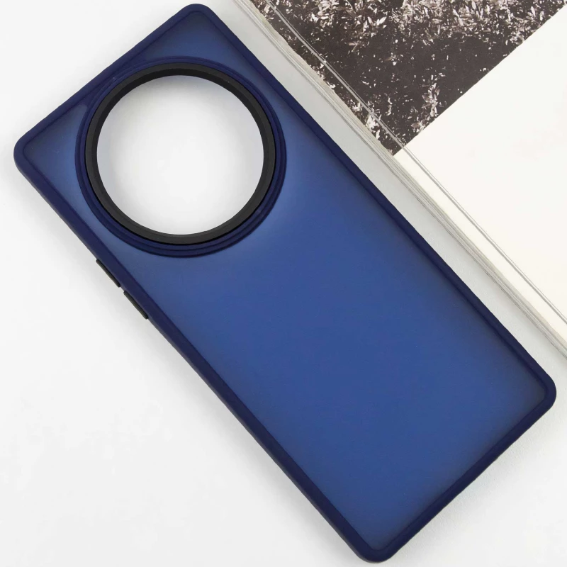 Чохол TPU+PC Lyon Frosted на Xiaomi Redmi 14C / Poco C75 – Синій / Navy Blue. Фото 2 з 5