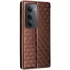 Кожаный чехол-книжка Rhombus Book для Xiaomi Redmi 15 (EU) – Brown. Фото 4 из 5