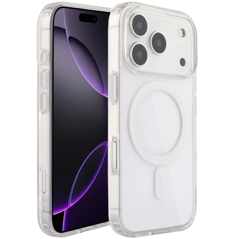 Чехол TPU Crystal Case with Magnetic Fit для Apple iPhone 17 Pro Max (6.9") – Clear. Фото 22 из 23