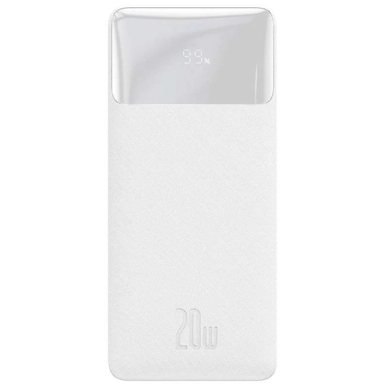 

Портативний зарядний пристрій Baseus Bipow Overseas 20W 30000mAh (Білий)