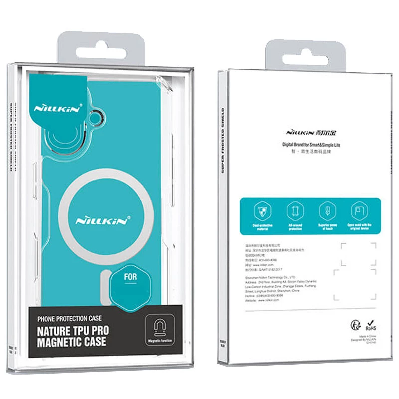 TPU чехол Nillkin Nature Pro с MagSafe для Apple iPhone 16 Plus – Бесцветный (прозрачный). Фото 8 из 8