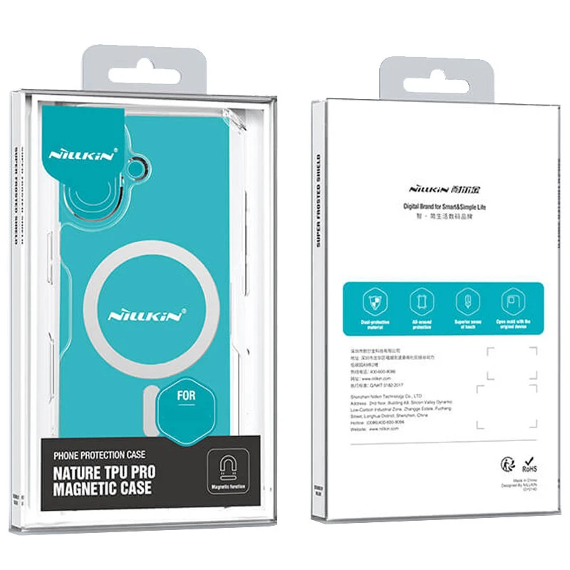 TPU чехол Nillkin Nature Pro с MagSafe для Apple iPhone 17 (6.3") – Бесцветный (прозрачный). Фото 8 TPU чехол Nillkin Nature Pro с MagSafe для Apple iPhone 17 (6.3") – Бесцветный (прозрачный). Фото 8 из 8