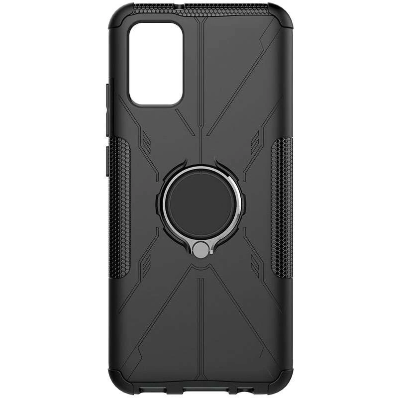 

Противоударный чехол Protective с кольцом для Samsung Galaxy A72 4G / A72 5G (Черный), Чорний