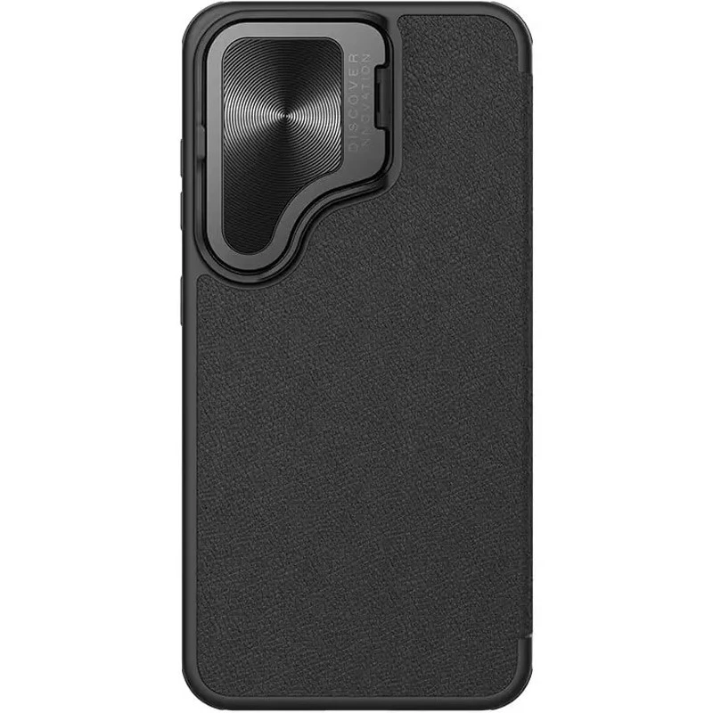 Шкіряний чохол (книжка) Nillkin Qin Prop для Samsung Galaxy S24 – Black. Фото 3 з 13