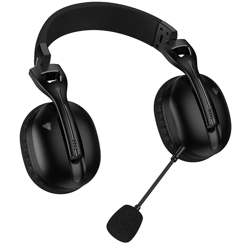 Накладные беспроводные наушники Hoco W114 Magic +3.5mm+2.4G – Black. Фото 4 из 6