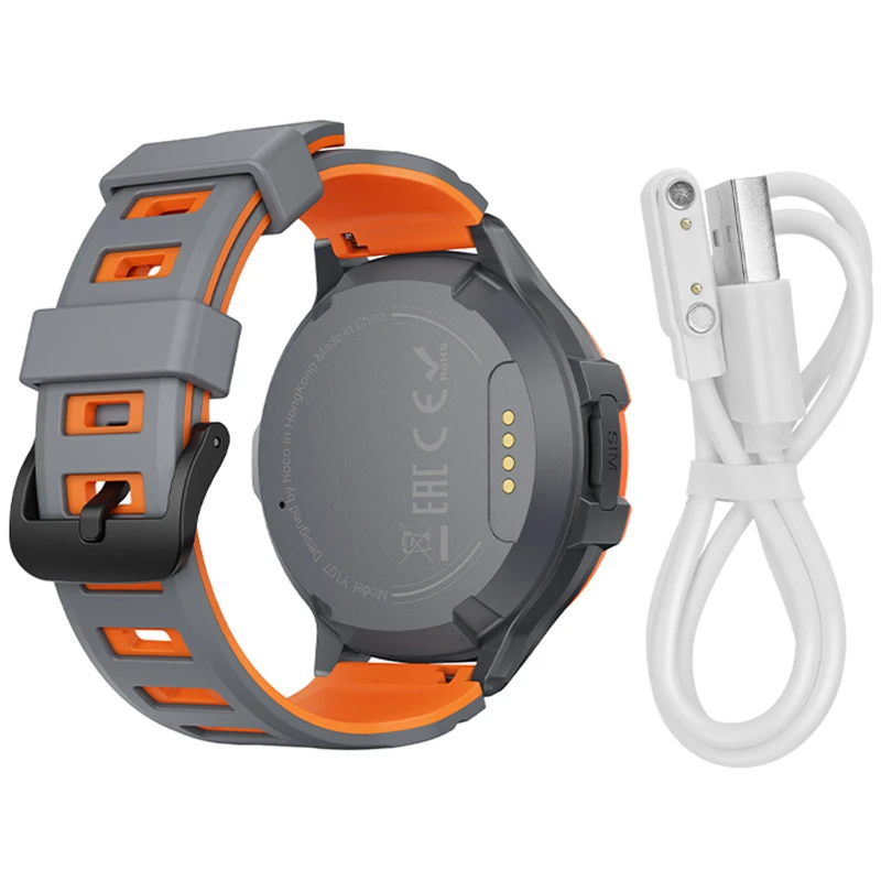 Дитячий cмарт-годинник Hoco Y107 4G with call function – Orange. Фото 4 з 4