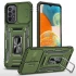 Ударостійкий чохол Square Ring зi шторкою на камеру на Samsung Galaxy A23 4G – Оливковий / Army Green. Фото 3 з 4