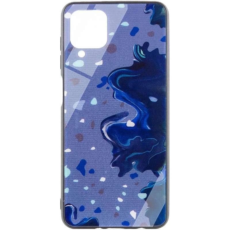 

Стеклянный чехол Diversity для Samsung Galaxy A12 (Stains blue)