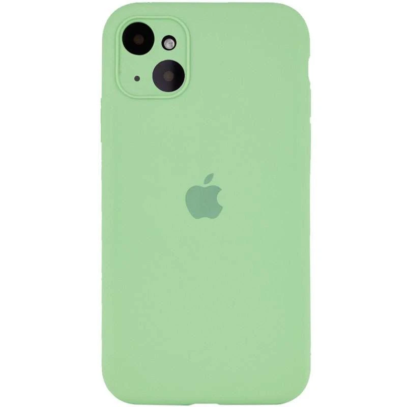 Чехол Silicone Case с защитой камеры для Apple iPhone 13 (6.1") – Мятный / Mint. Фото 2 из 7