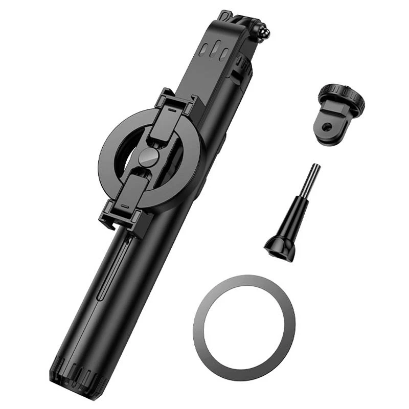 Монопод для селфи Hoco K25 Sherkhan magnetic – Black. Фото 3 из 8