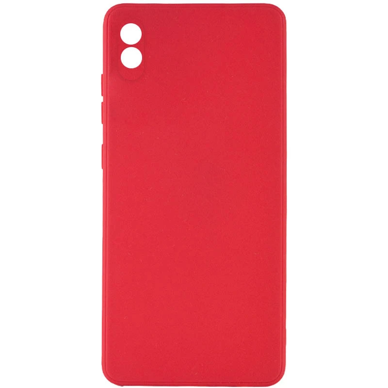 

Цветной силиконовый чехол с защитой камеры для Xiaomi Redmi 9A (Красный / Camellia), Червоний / camellia