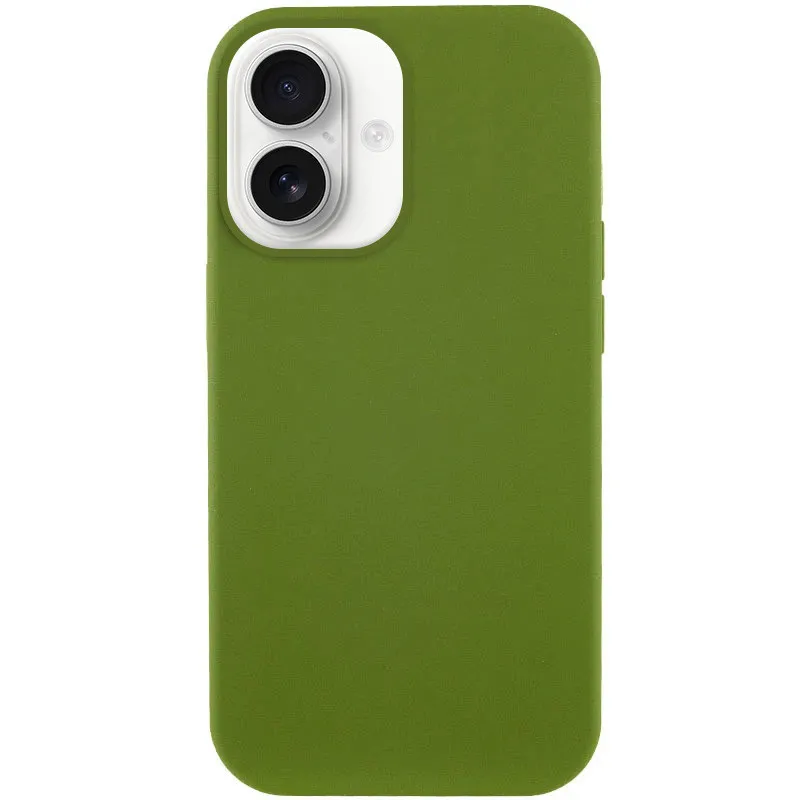Чохол Silk Full Protective (AA) NO LOGO для Apple iPhone 16 Plus – Зелений / Dark Olive. Фото 2 з 12