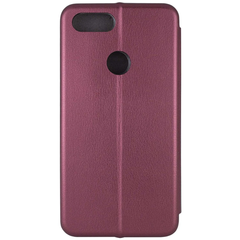 Чохол-книжка класичний на Xiaomi Mi 8 Lite / Mi 8 Youth (Mi 8X) – Бордовий. Фото 3 з 6