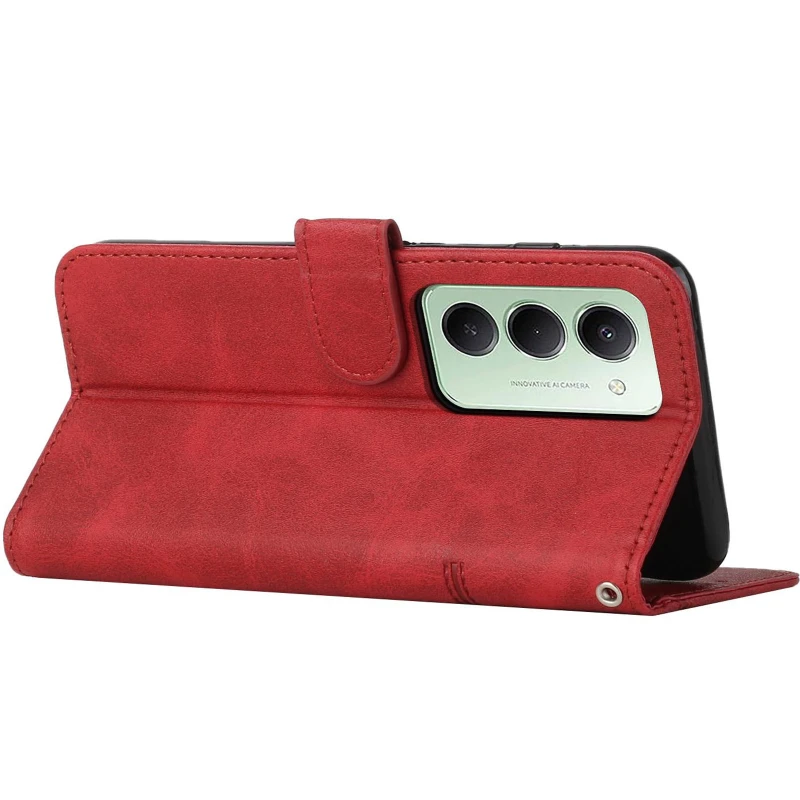 Кожаный чехол-книжка Jet Cover для Xiaomi Redmi 15 (EU) – Red. Фото 6 из 6