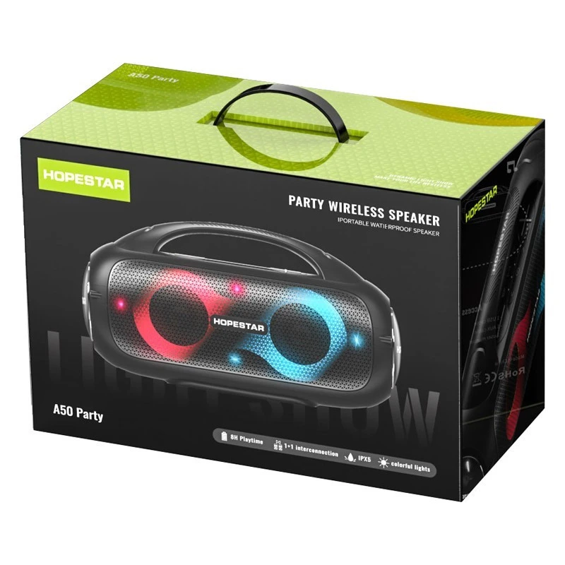 Bluetooth колонка Hopestar A50 Party 80W – Black. Фото 4 з 4