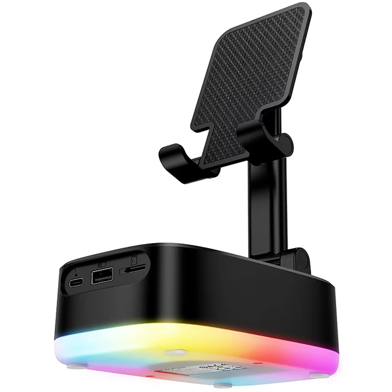 Bluetooth Колонка Borofone BR200 Marea + Power Bank 1500mAh + тримач – Black. Фото 3 з 6