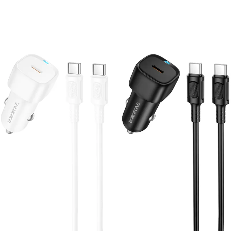 АЗП Borofone BZ34A Cloud PD20W (1USB-C) + кабель Type-C to Type-C фото 1 з 1