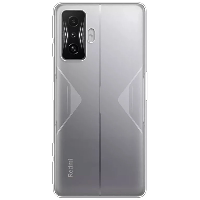 Ультратонкий силіконовий чохол 1мм на Xiaomi Redmi K50 Gaming – Безбарвний (прозорий). Фото 3 з 4