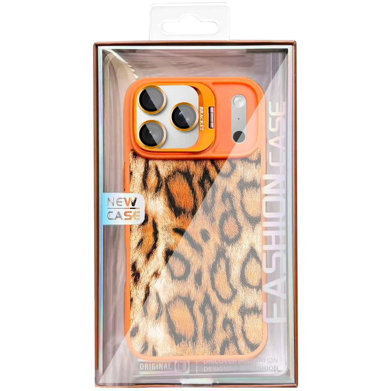 Чохол TPU+PC Wild Leopard with MagSafe and Lens для Apple iPhone 17 Air (6.5") – Orange. Фото 5 з 7