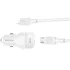 АЗП Borofone BZ34A Cloud PD20W (1USB-C) + кабель Type-C to Lightning – White. Фото 4 з 4