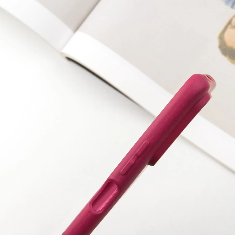 Кольоровий силіконовий чохол GETMAN із закритою камерою для Xiaomi Redmi 10 – Бордовий / Marsala. Фото 4 з 5