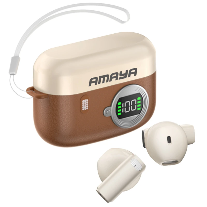 Бездротові TWS навушники Amaya ATW-36 – Brown. Фото 1 з 1