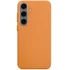 Кожаный чехол Leather Case Premium для Samsung Galaxy S25 – Orange. Фото 1 из 1