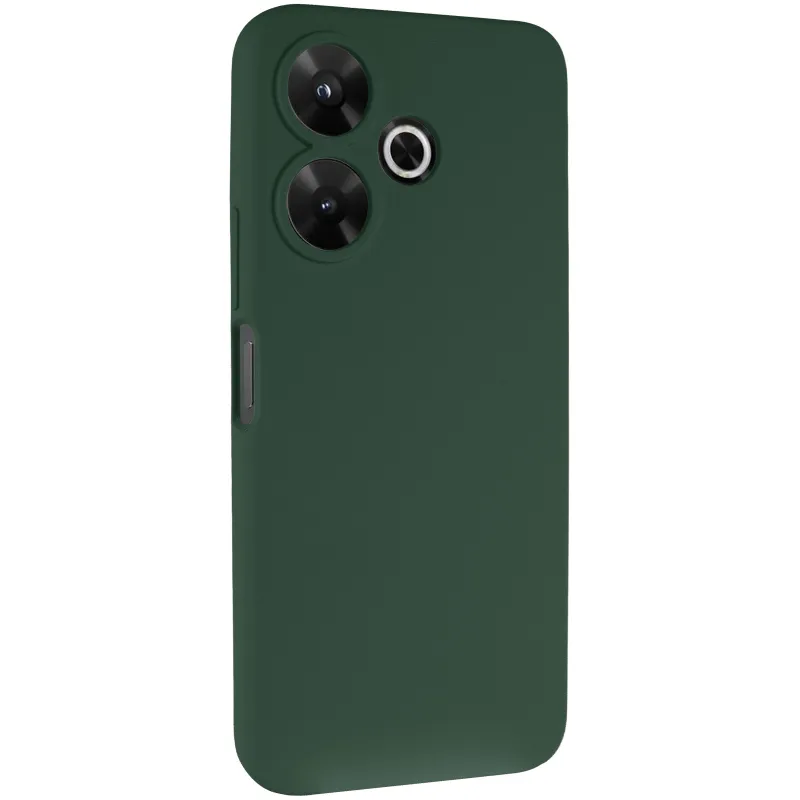 Чехол Silicone Case Lakshmi Premium з закритою камерою на Xiaomi Poco M6 4G – Зеленый / Cyprus Green. Фото 1 из 8