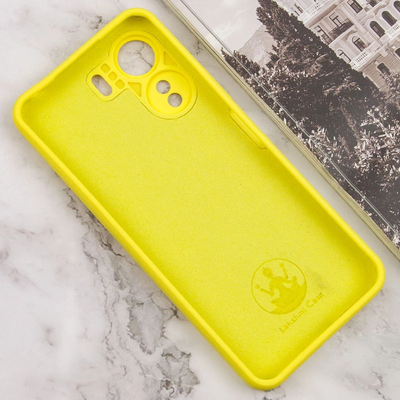 Чохол Silicone Case Lakshmi Premium з закритою камерою для Xiaomi Poco C65 – Жовтий / Yellow. Фото 7 з 15
