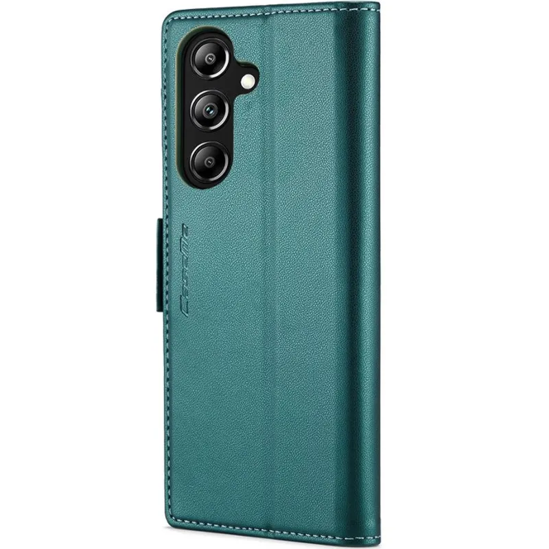 Шкіряний чохол-книжка CaseMe Nappa leather для Samsung Galaxy A57 5G – Green. Фото 6 з 6