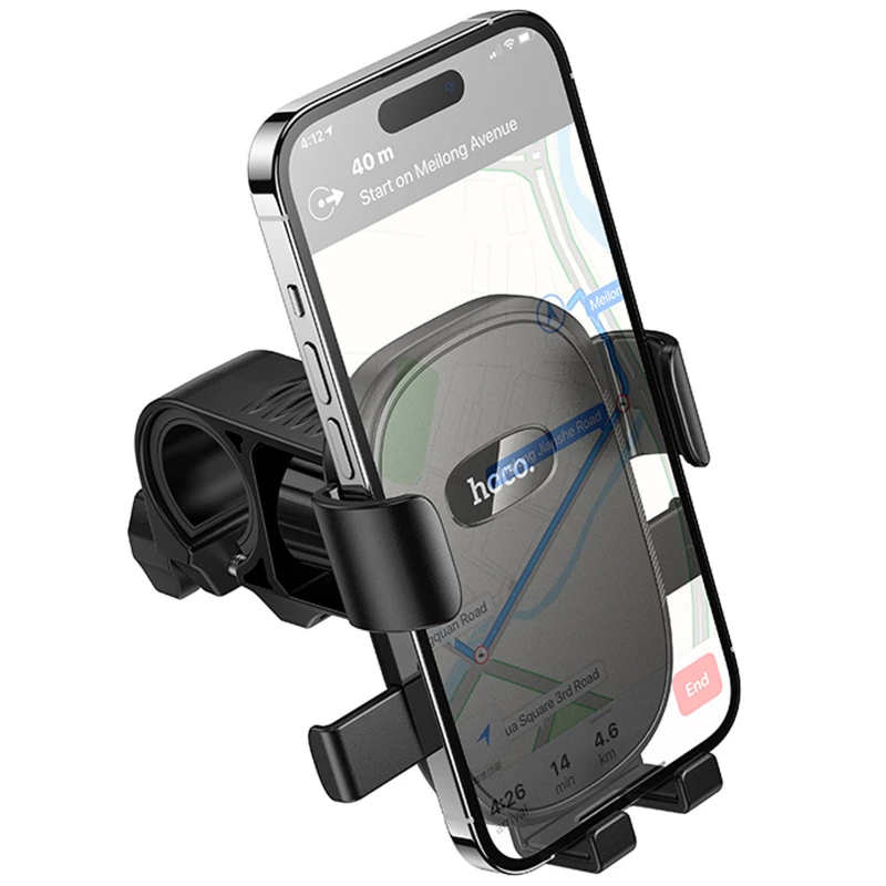 Вело- Мото- держатель Hoco H85 Knight universal holder – Black. Фото 3 из 7