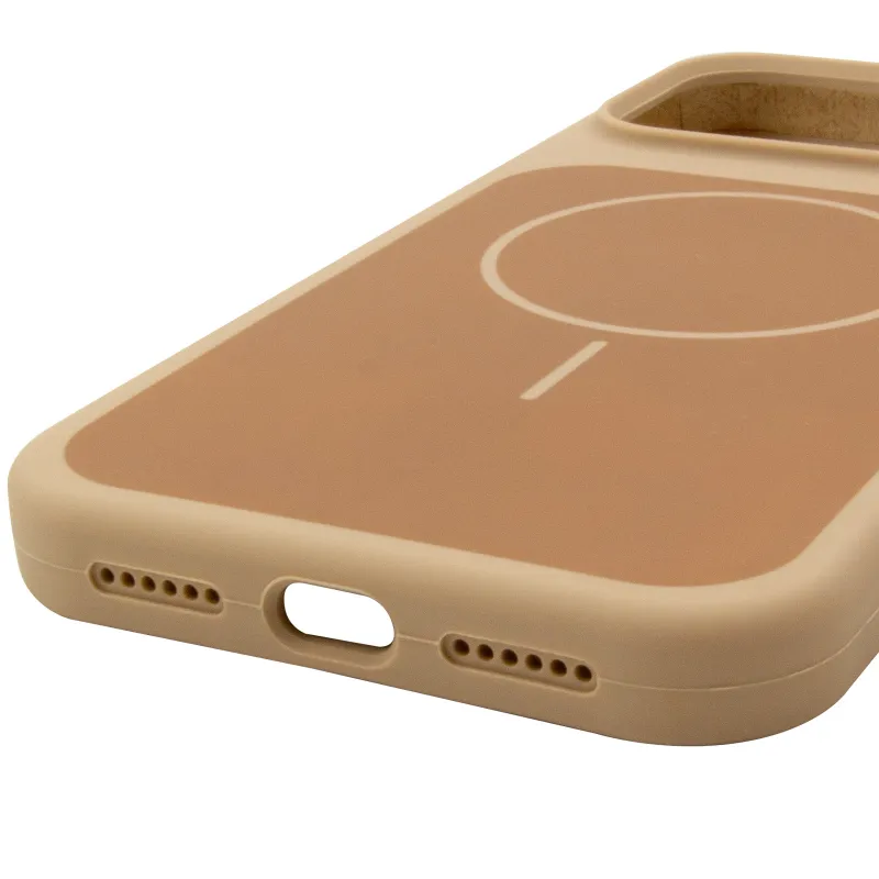 Чохол Silk Duo Color (AA) NO LOGO with Magnetic Fit для Apple iPhone 18 Pro Max – Desert Gold. Фото 6 з 6