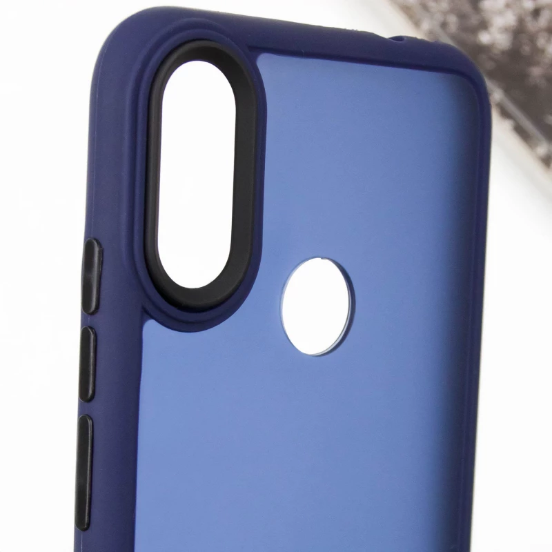 Чехол TPU+PC Lyon Frosted на Xiaomi Redmi Note 7 / Note 7 Pro / Note 7s – Синий / Navy Blue. Фото 8 из 12