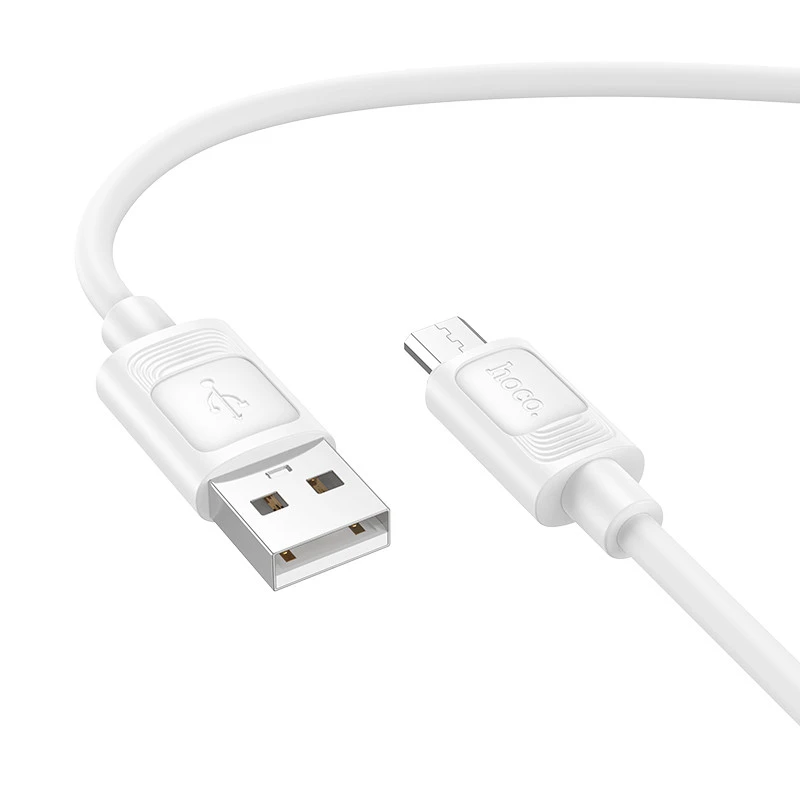 Дата кабель Hoco X122 Benefit USB to MicroUSB 2.4A (1m) – White. Фото 4 з 4