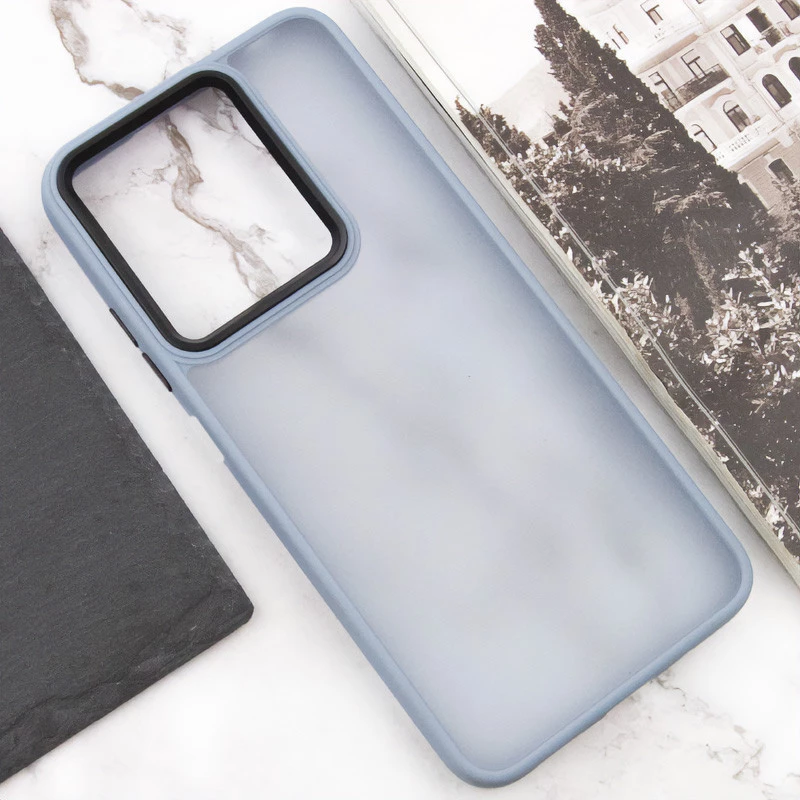 Чохол TPU+PC Lyon Frosted на Infinix Hot 40i – Блакитний / Sky Blue. Фото 2 з 2