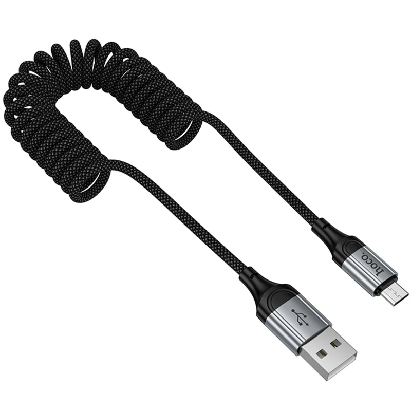 Дата кабель Hoco X121 Nuevo USB to MicroUSB 2.4A (1.5m) – Black. Фото 3 из 7