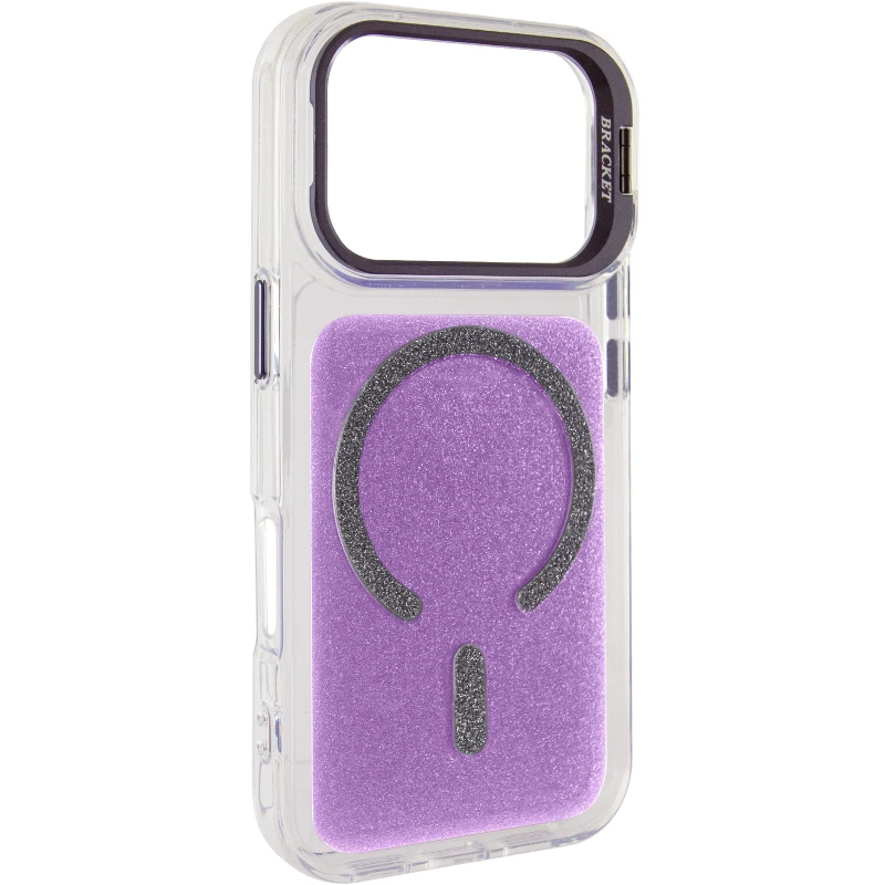 Чохол TPU+PC Jewel Sparkle with MagSafe для Apple iPhone 17 Pro (6.3") – Lavender Glitter. Фото 2 з 8