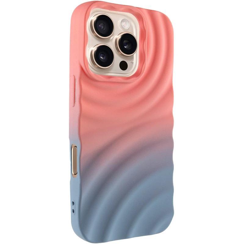 Чохол TPU ColorWave для Apple iPhone 16 Pro – Peach / Sky. Фото 2 з 6