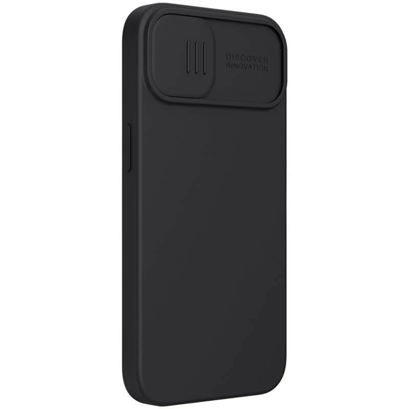 Силіконова накладка Nillkin зі шторкою для камери на Apple iPhone 14 (6.1") – Чорний. Фото 5 з 6