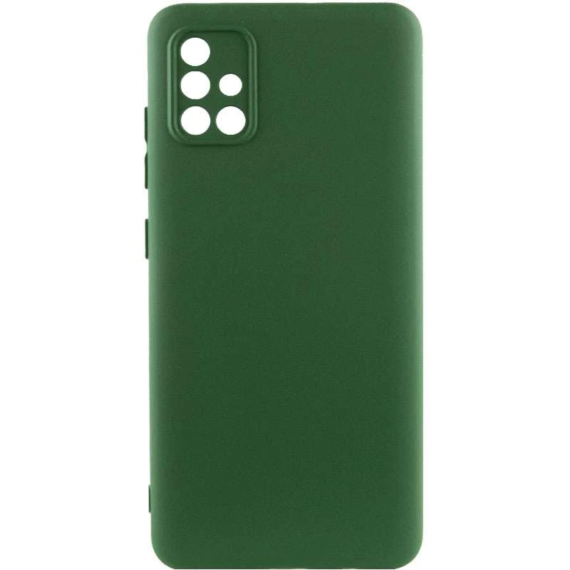 

Чохол Silicone Case Lakshmi з закритою камерою на Samsung Galaxy A51 (Зелений / Dark green)