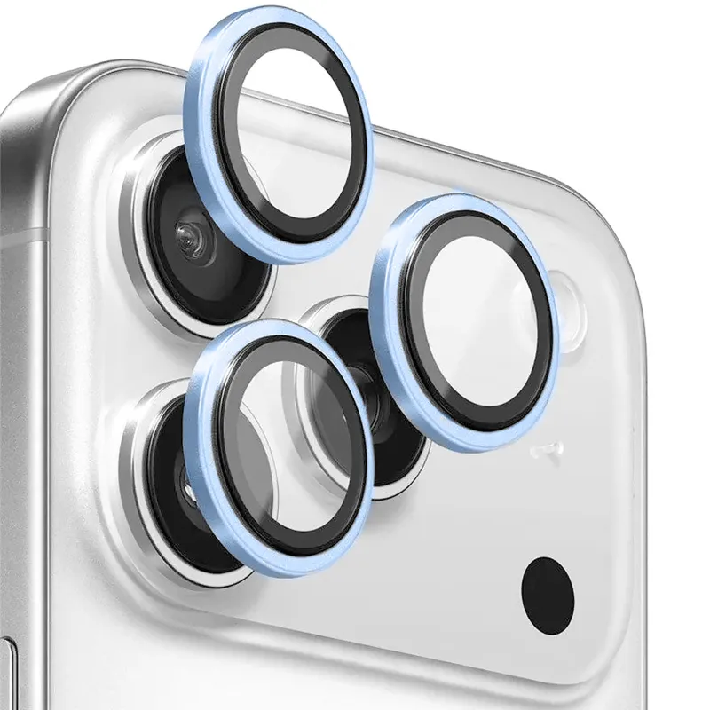 Защитное стекло BlueO Metal на Apple iPhone 18 Pro Max – Голубой / Sky Blue. Фото 1 из 2