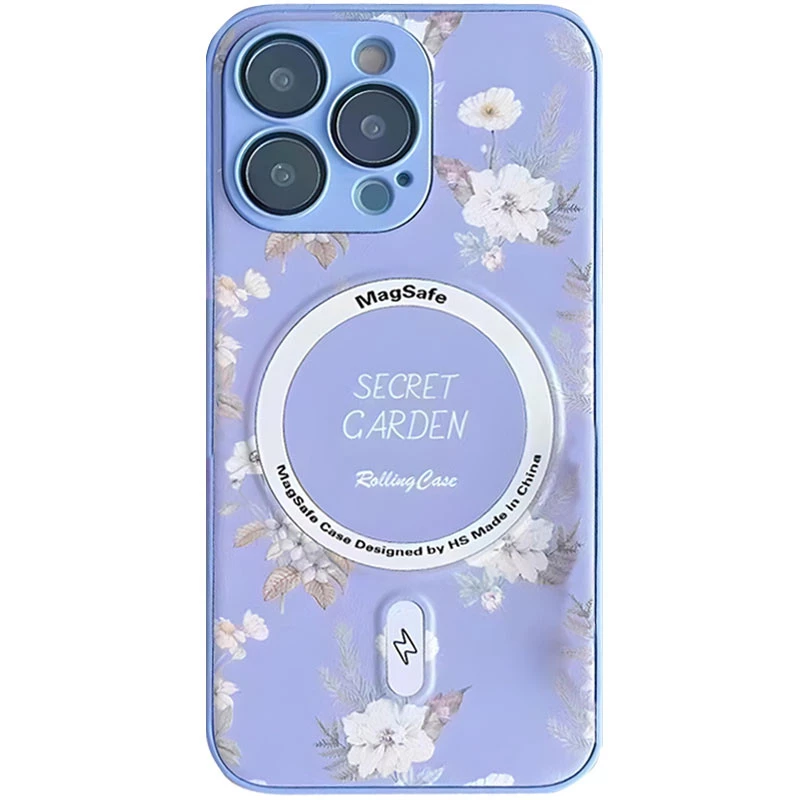 

TPU+PC чохол Secret Garden з MagSafe на Apple iPhone 15 Pro Max (6.7") (Lilac)