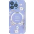 TPU+PC чехол Secret Garden с MagSafe для Apple iPhone 15 Pro Max (6.7") – Lilac. Фото 1 из 2