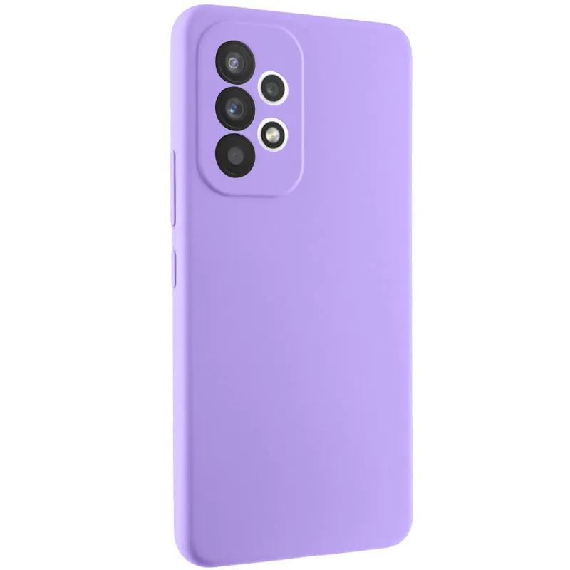 Чохол Silicone Case Lakshmi Premium із закритою камерою для Samsung Galaxy A32 (A326B) 5G – Бузковий / Dasheen. Фото 1 з 12