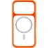 Чохол TPU GETMAN Moon Clear with MagSafe для Apple iPhone 17 (6.3") – Orange. Фото 4 з 6